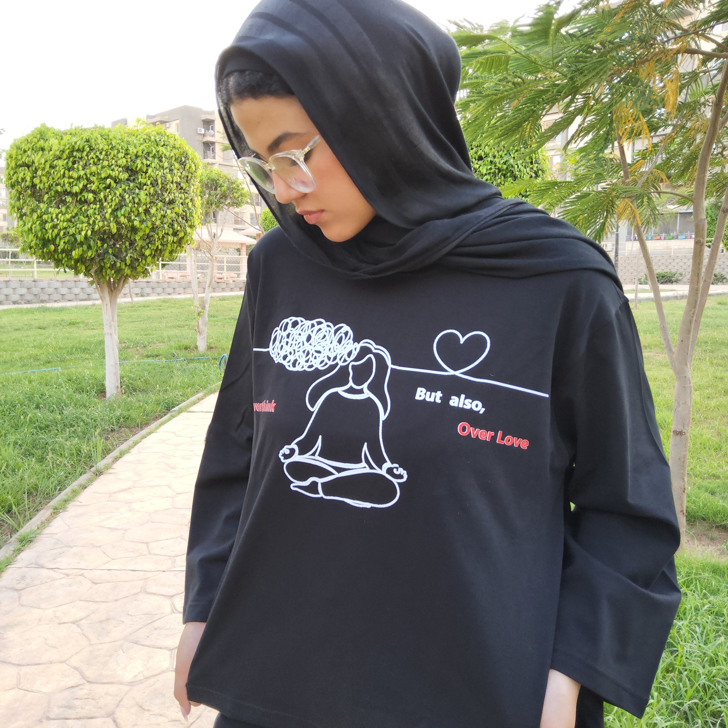 Over Thinking Printed T-shirt