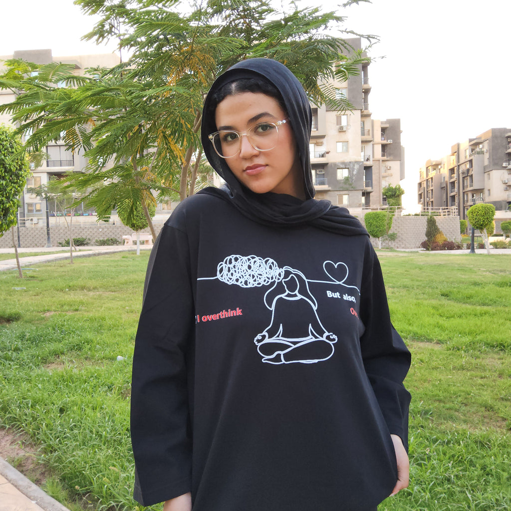 Over Thinking Printed T-shirt