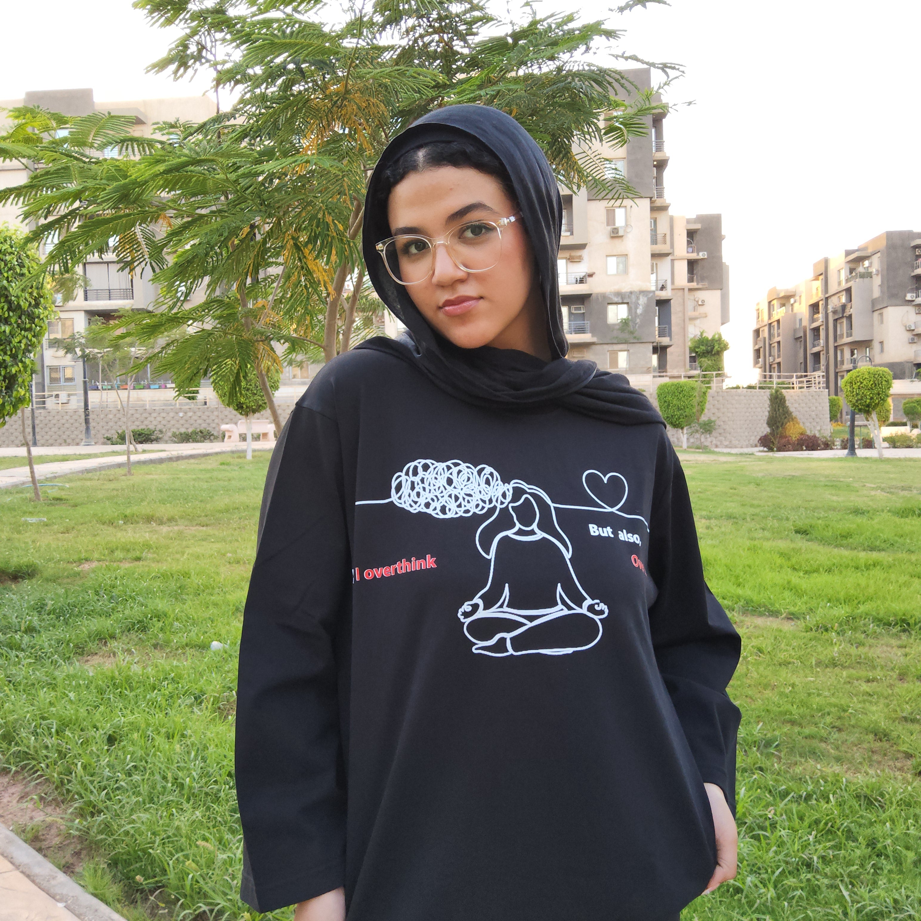 Over Thinking Printed T-shirt