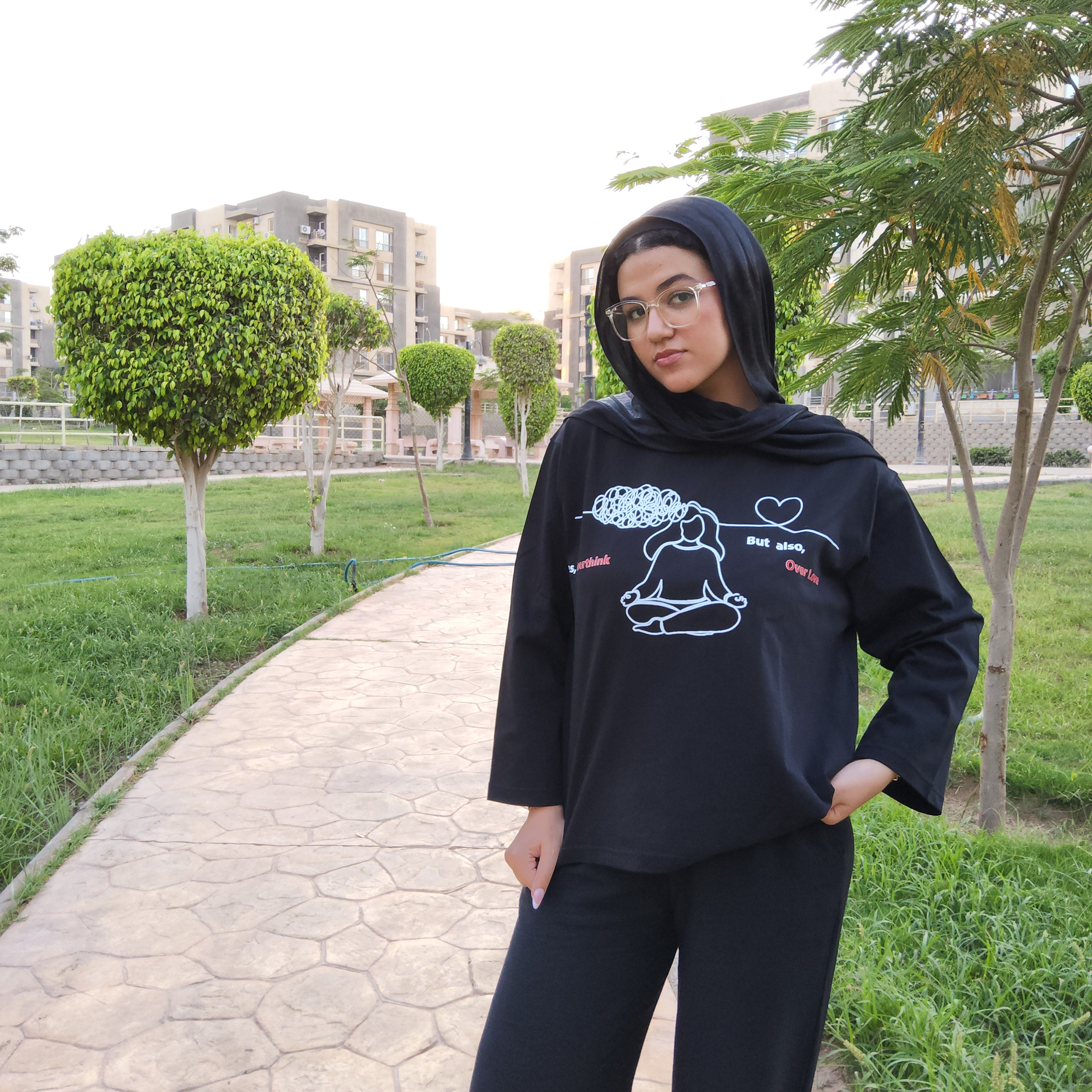 Over Thinking Printed T-shirt
