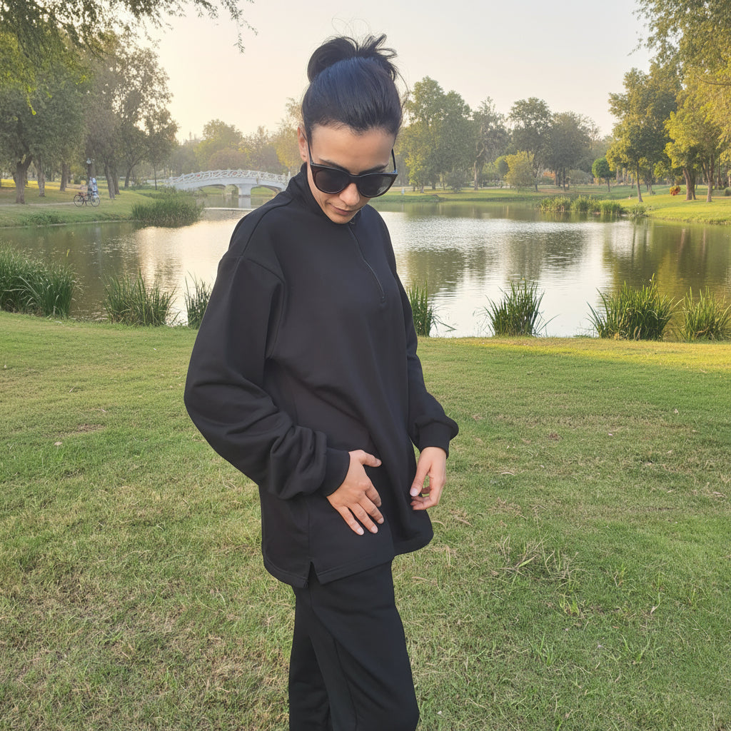 Tito's Quarter Zip, straight leg Set