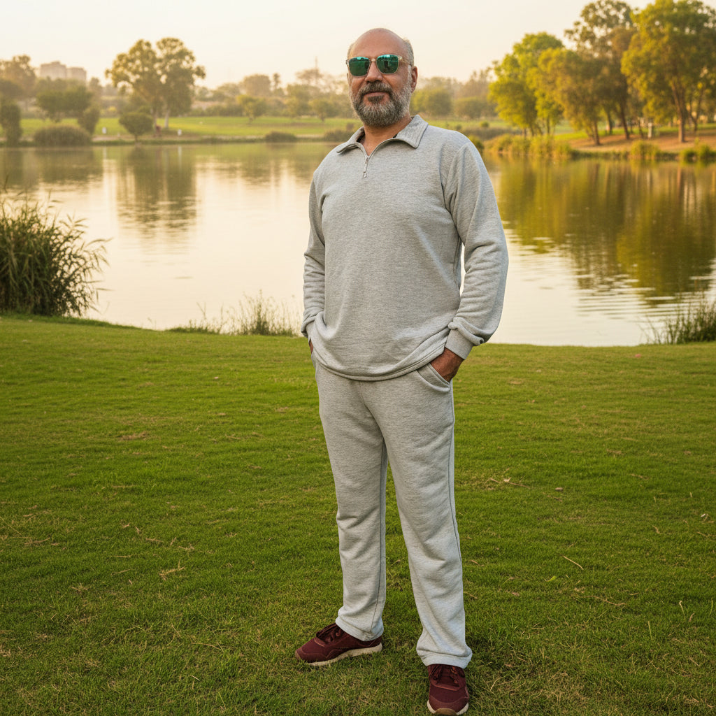 Tito's Quarter Zip, straight leg Set