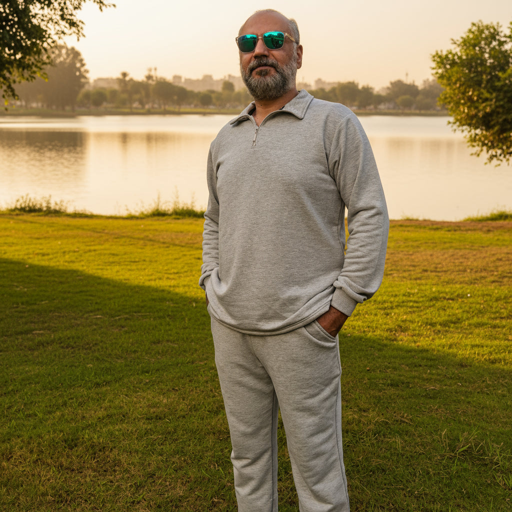 Tito's Quarter Zip, straight leg Set