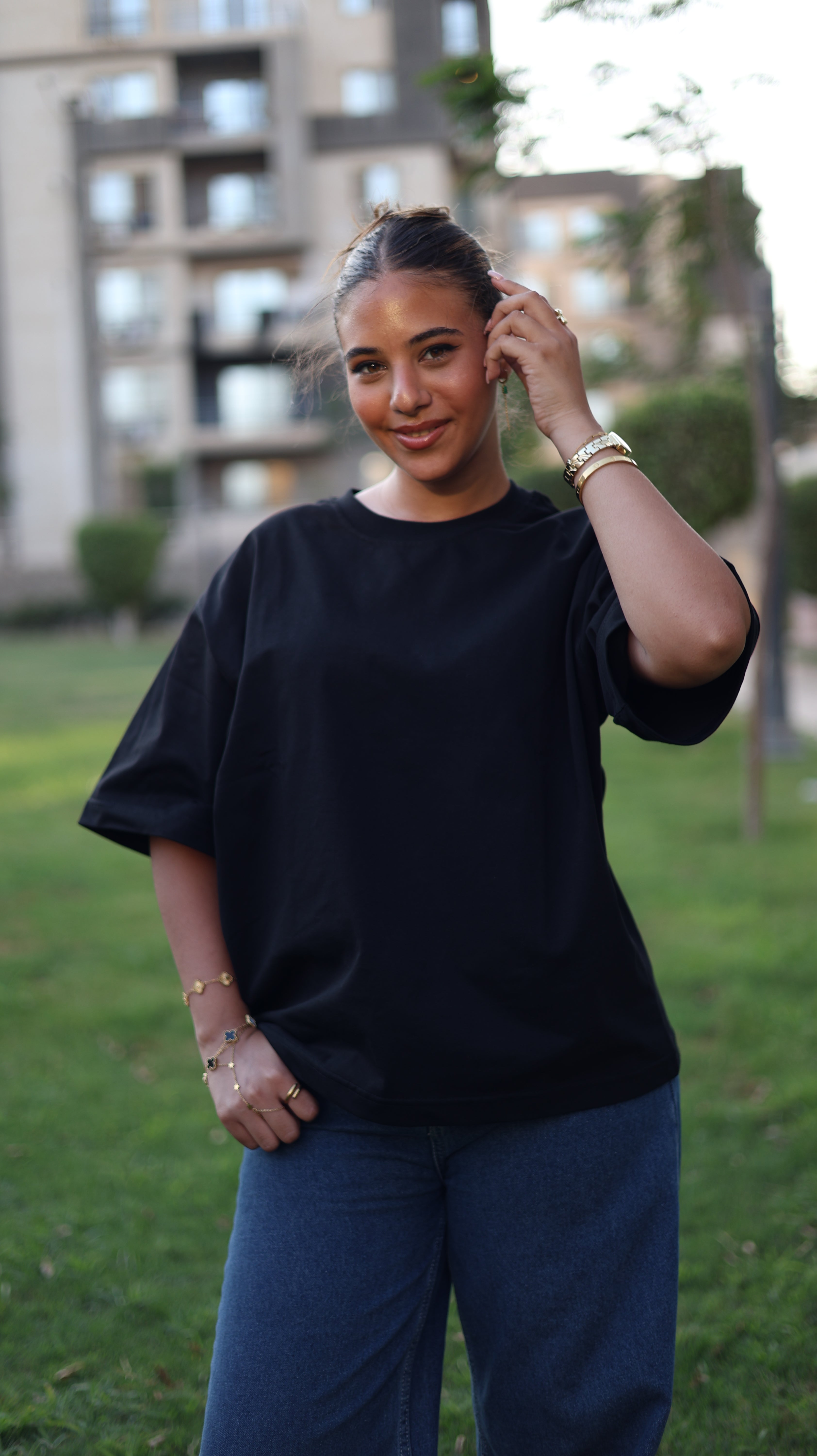 Oversize fit, short sleeve T-shirt