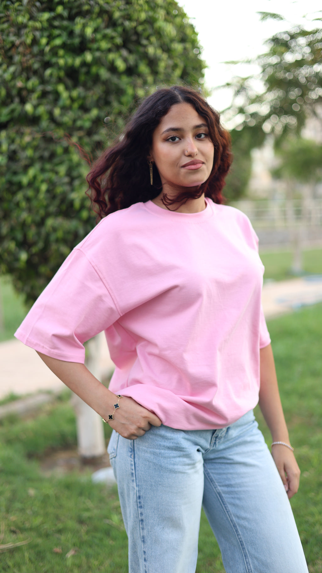 Oversize fit, short sleeve T-shirt