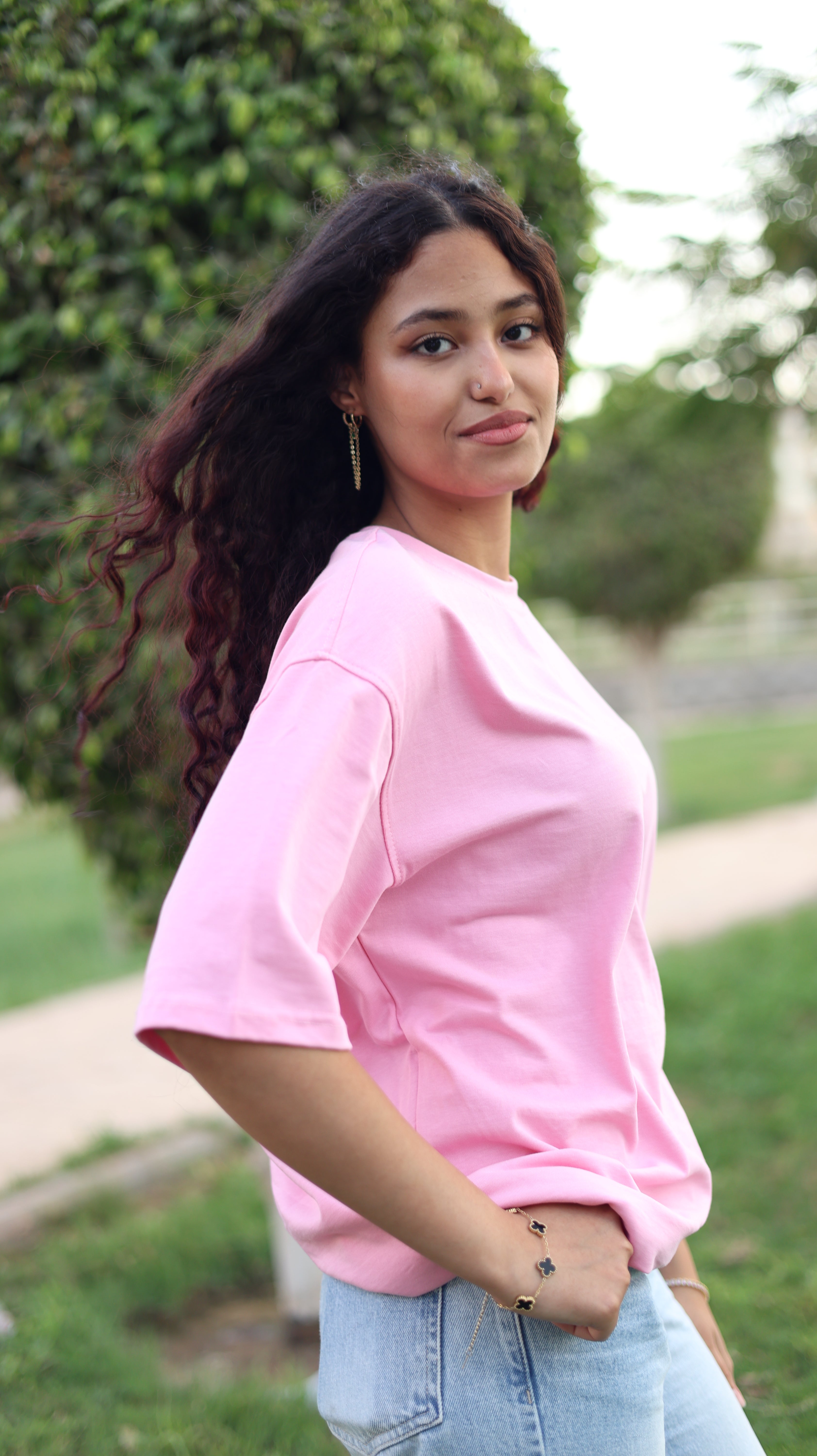 Oversize fit, short sleeve T-shirt