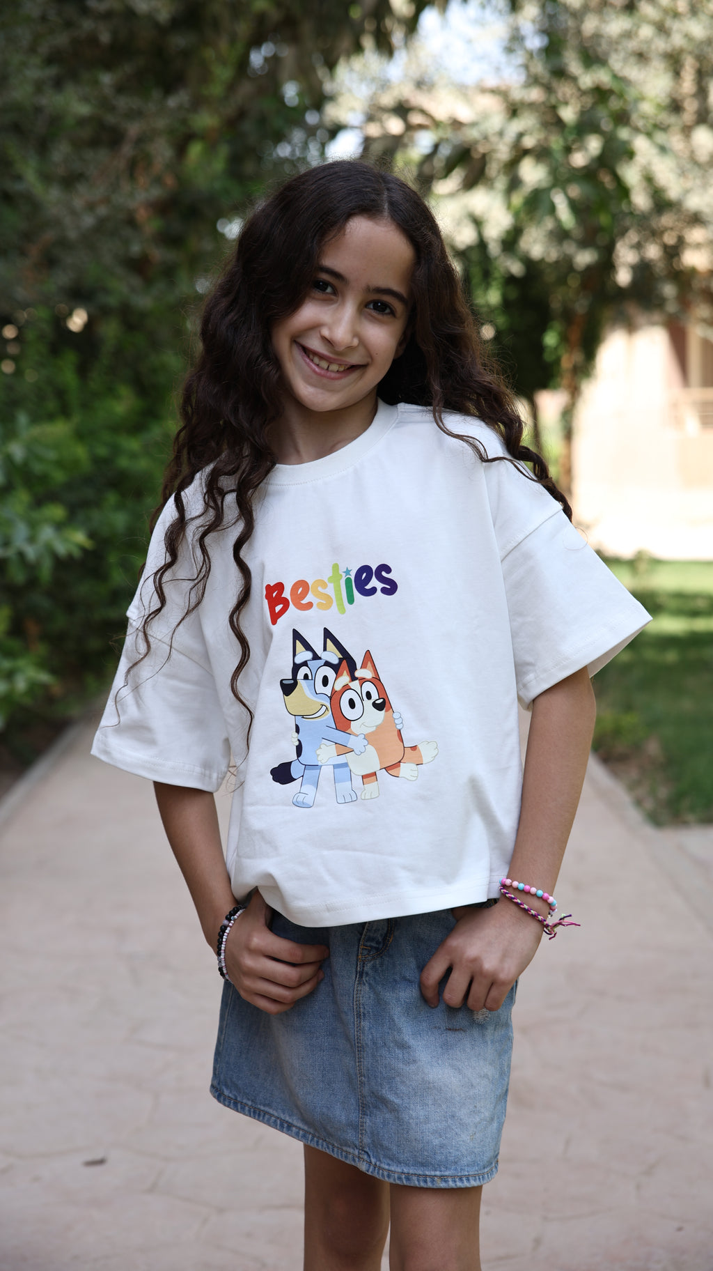 Kids box-fit T-Shirt Iceberg white