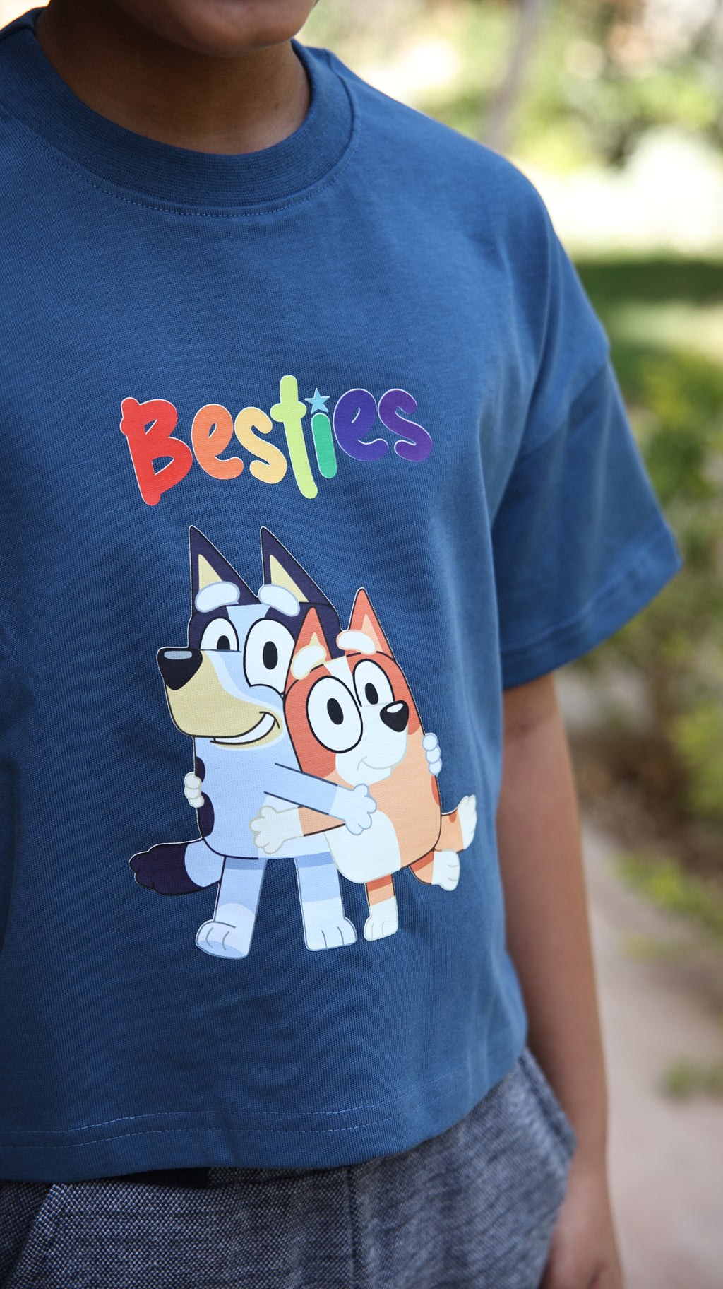 Kids box-fit T-Shirt Premium Blue