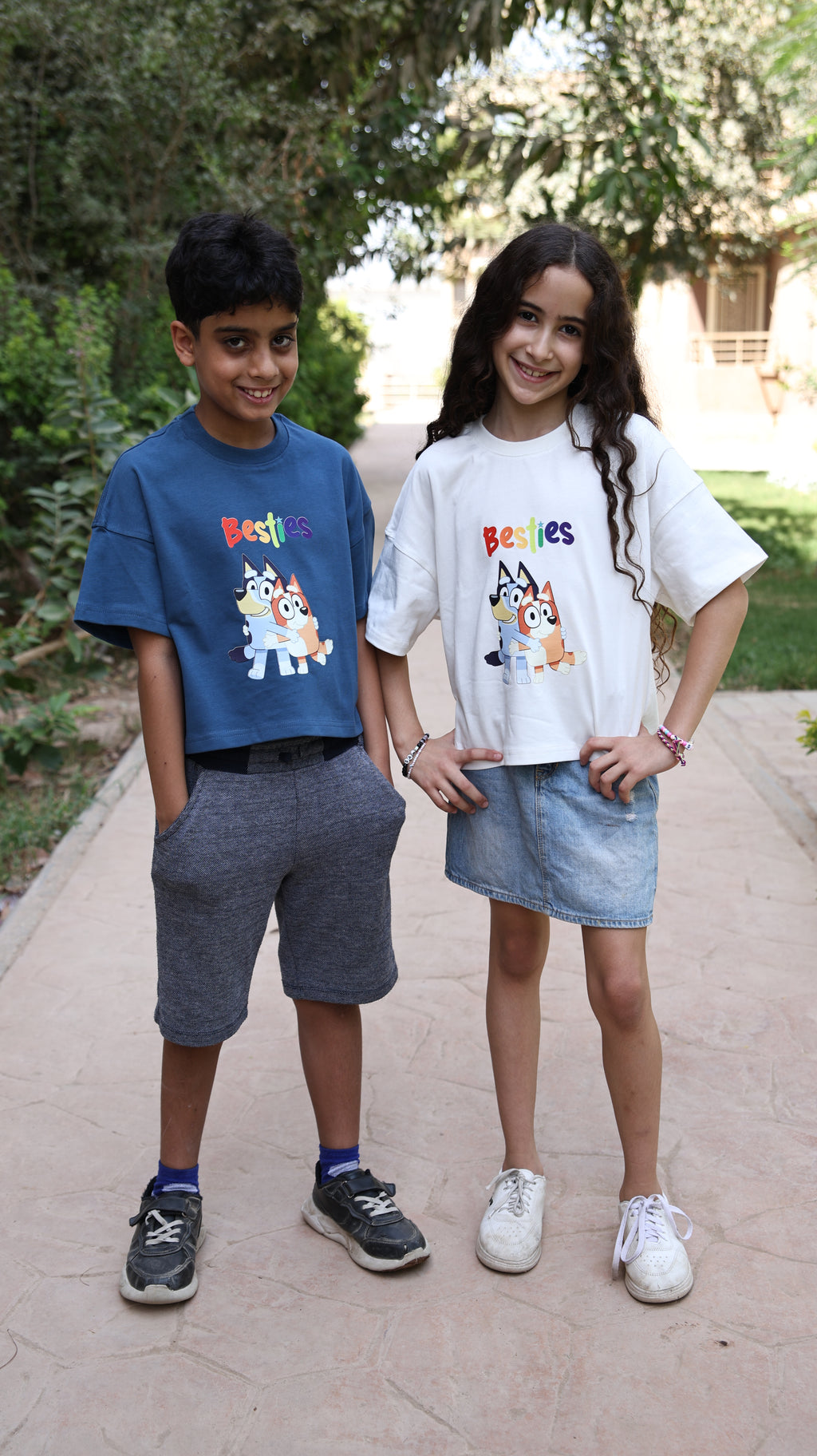 Kids box-fit T-Shirt Premium Blue