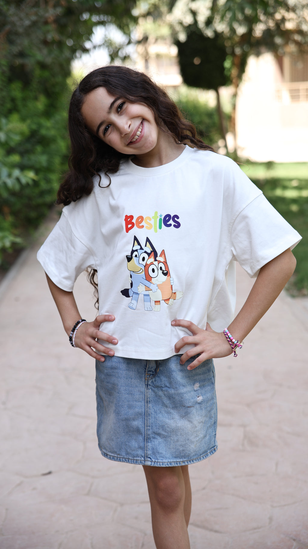 Kids box-fit T-Shirt Iceberg white