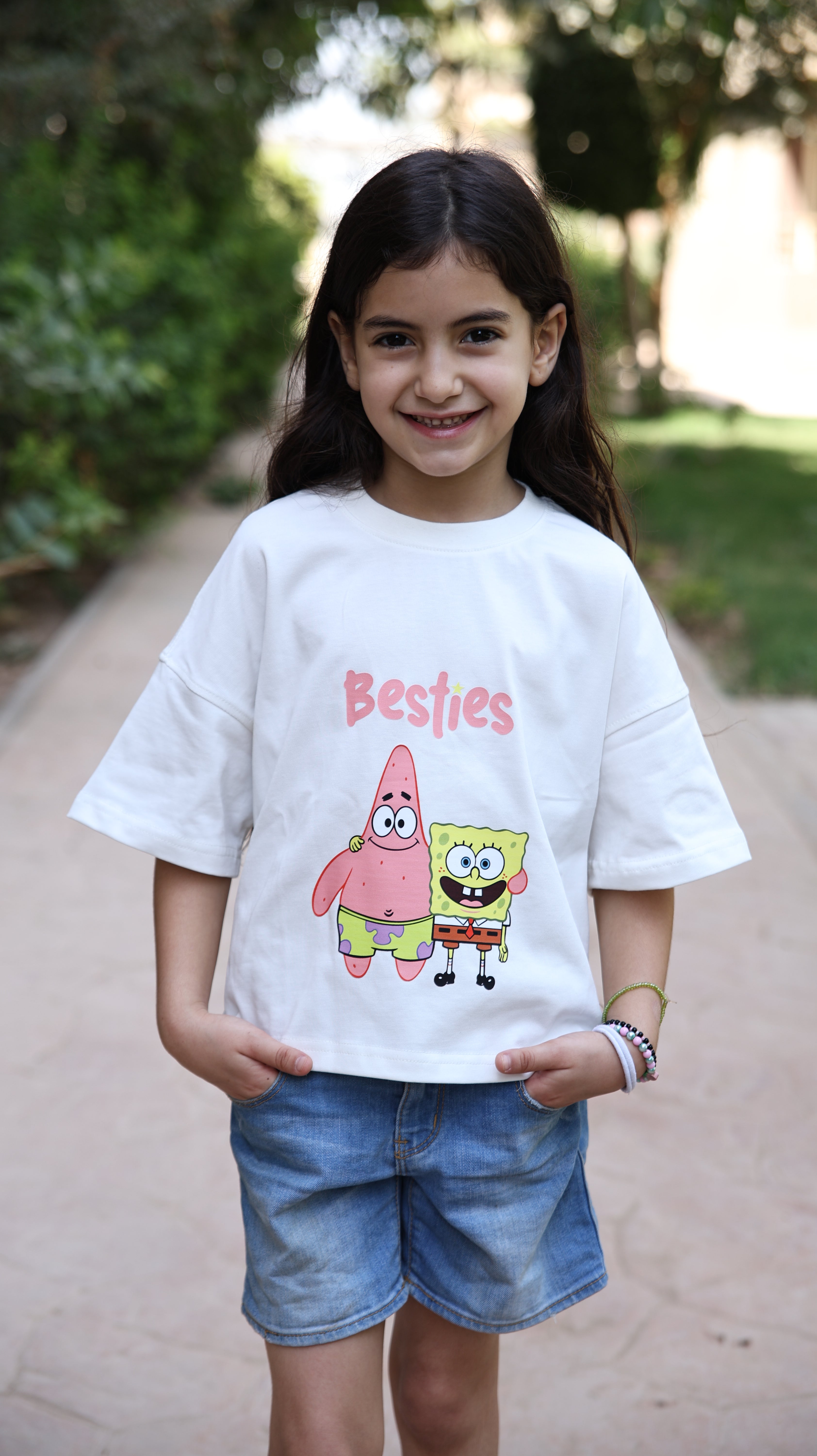 Kids box-fit T-Shirt Iceberg white