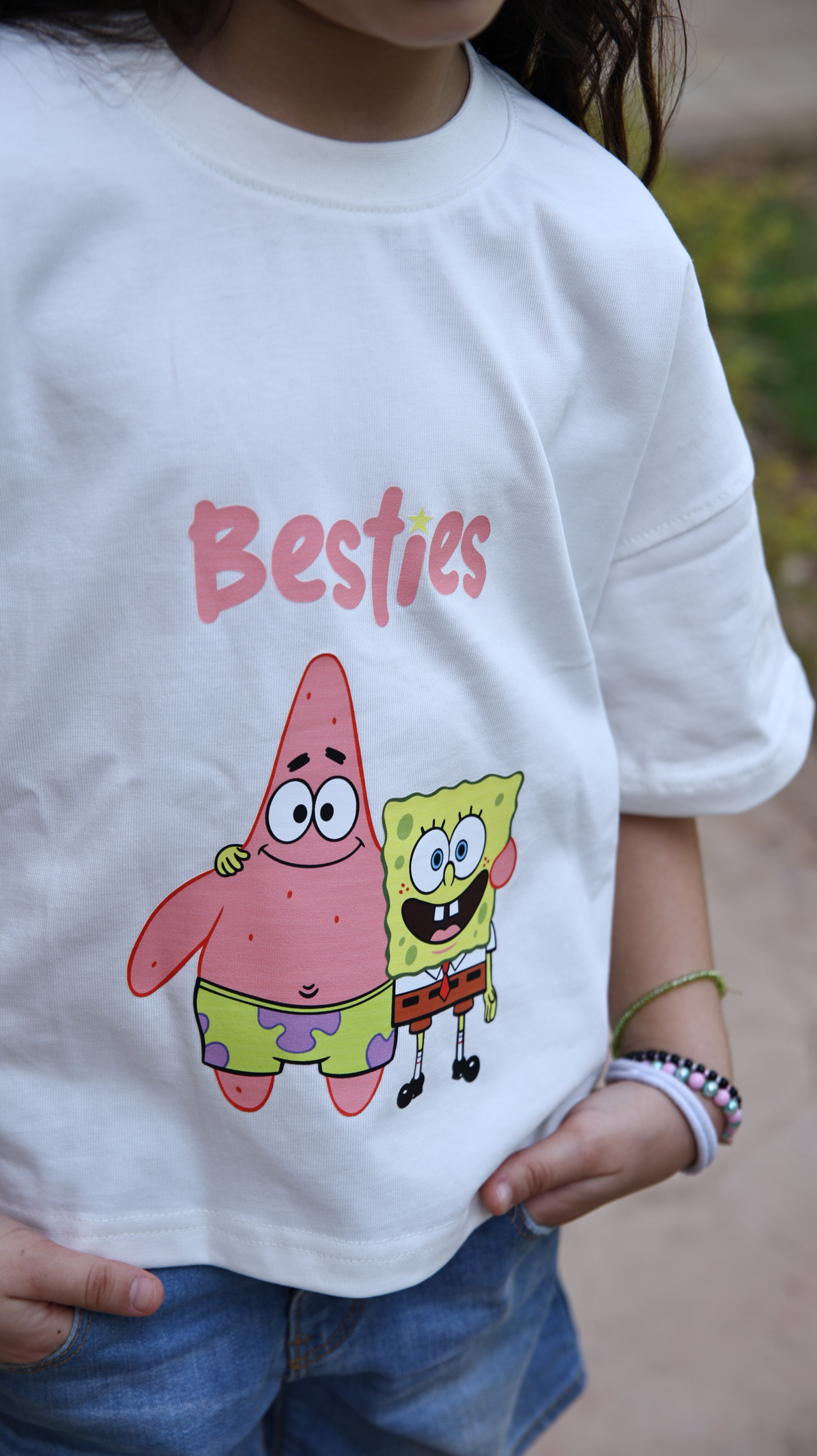 Kids box-fit T-Shirt Iceberg white