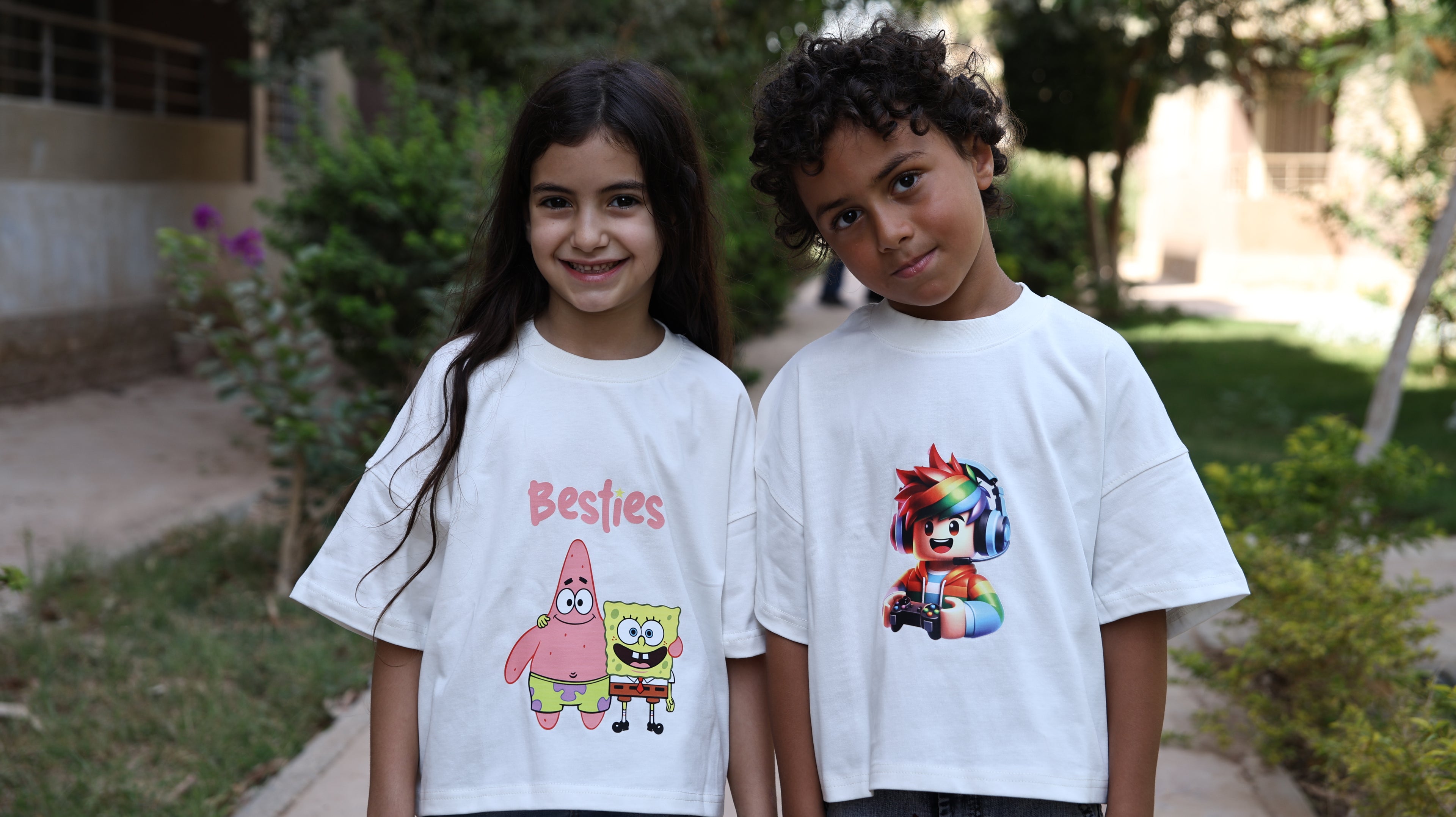 Kids box-fit T-Shirt Iceberg white