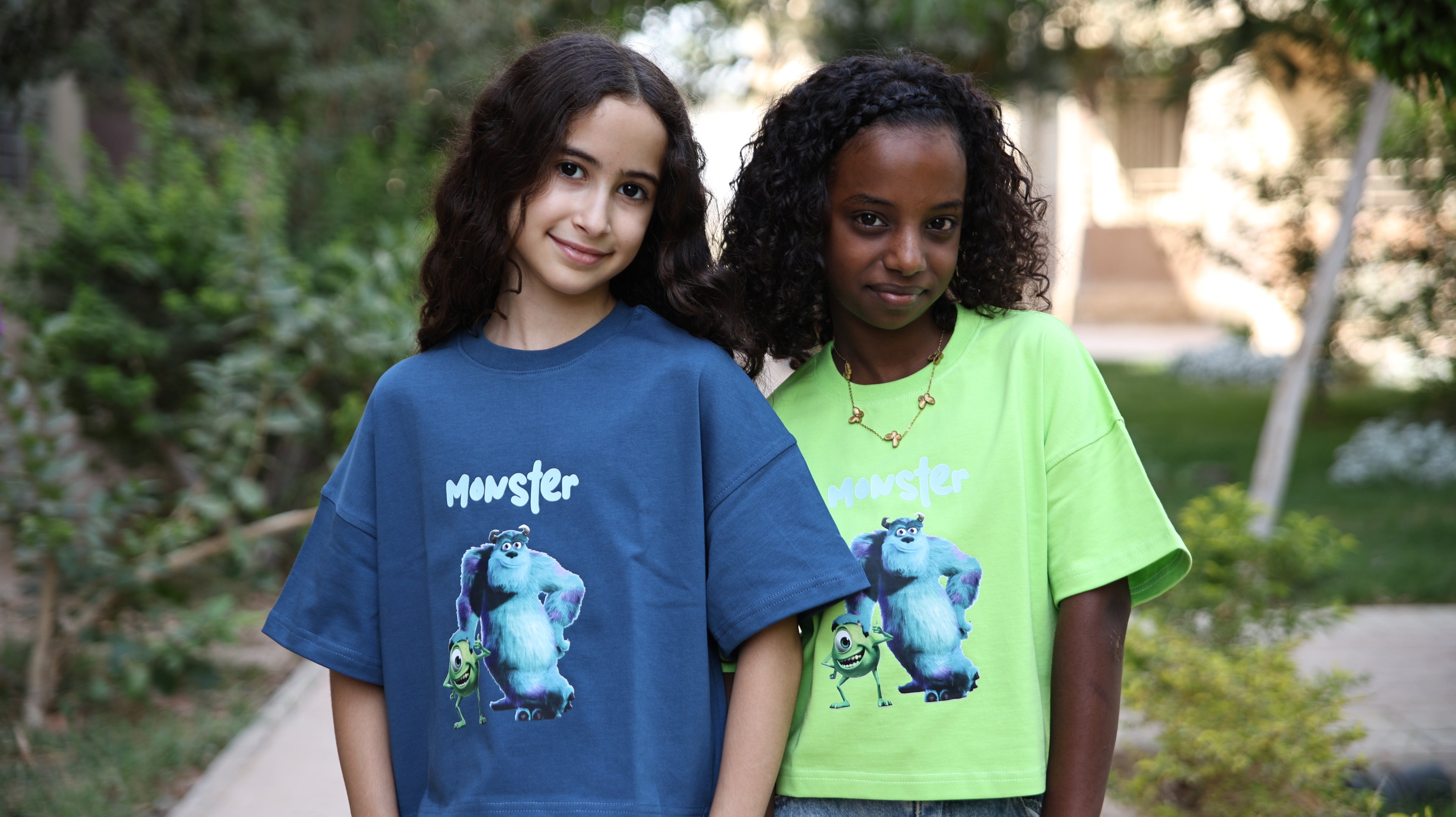 Kids box-fit T-shirts Neon Green