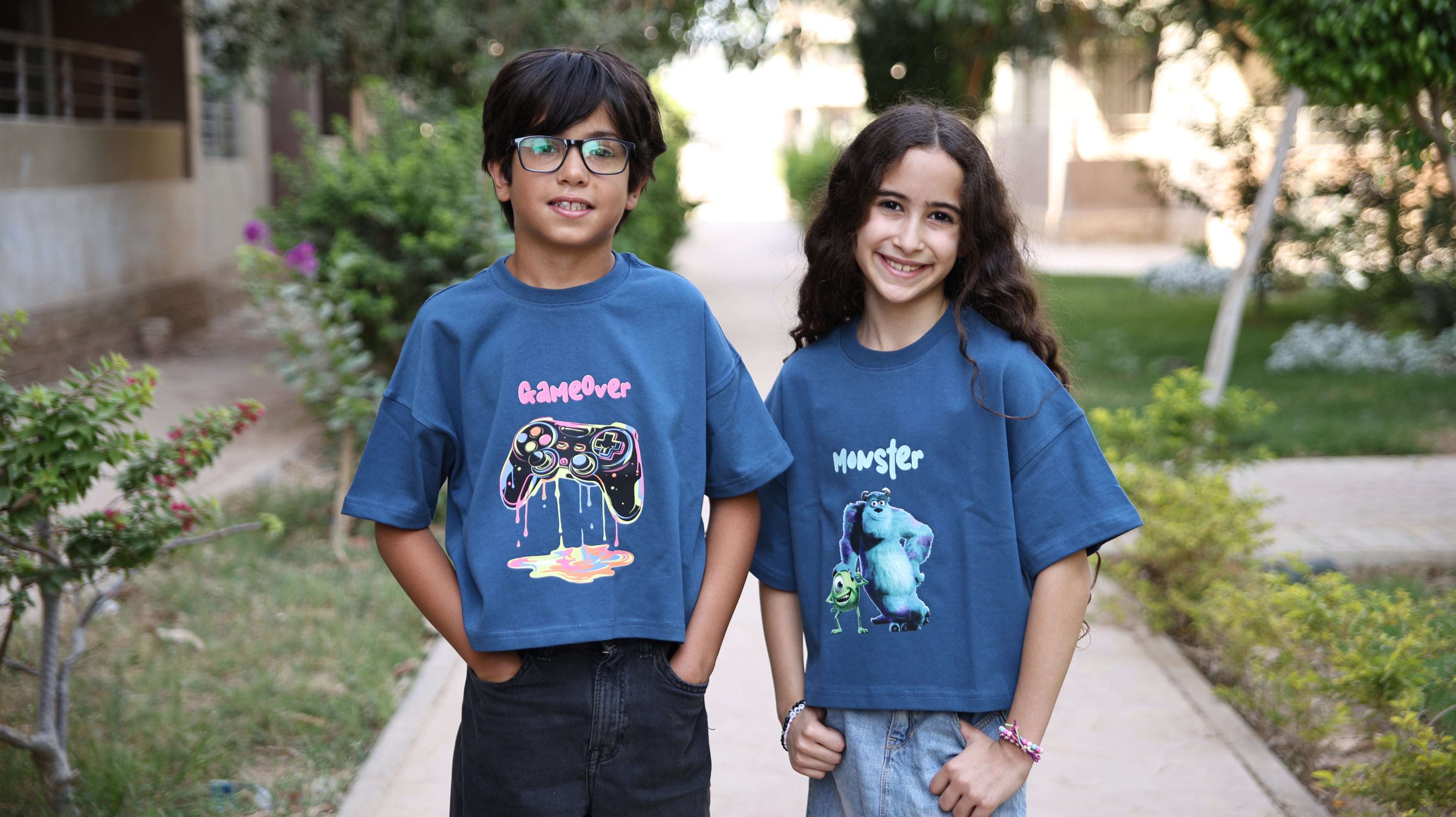 Kids box-fit T-Shirt Premium Blue