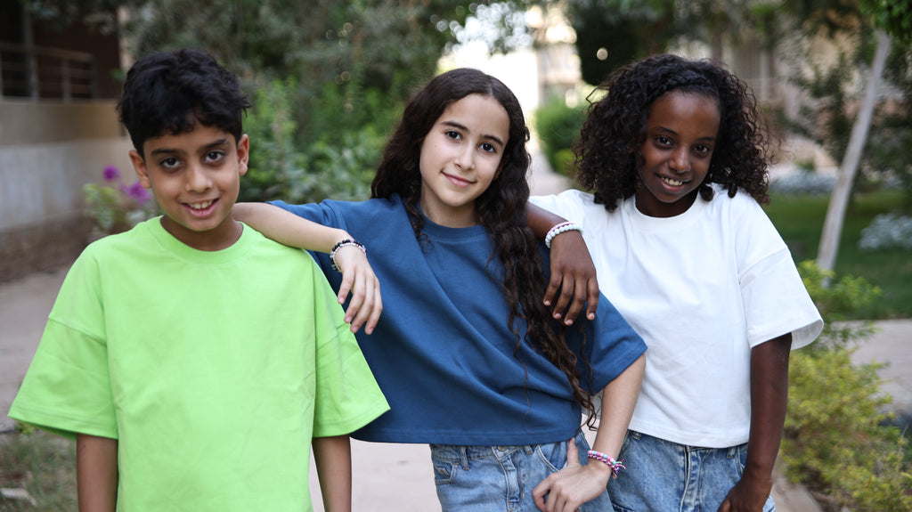 Kids box-fit T-Shirt Premium Blue